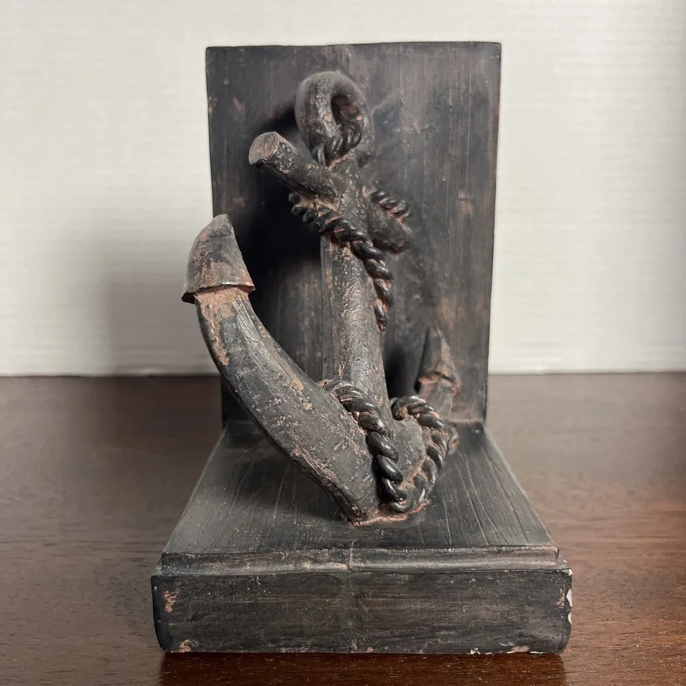 Roman Giftware‎ Love Anchors the Soul Scripture Rustic Nautical Single Bookend